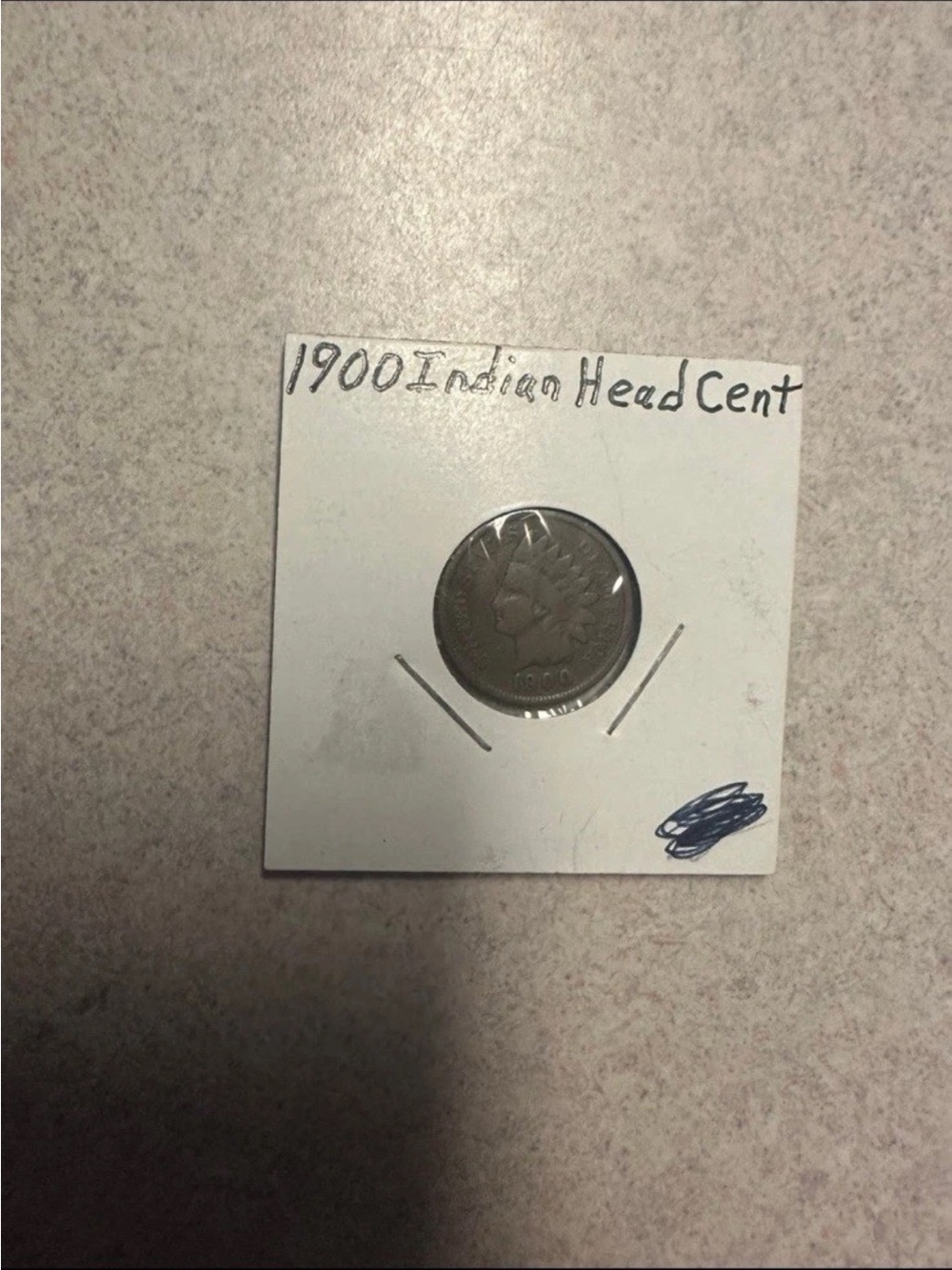 Vintage 1900 Indian Head Cent - Dark Copper Finish